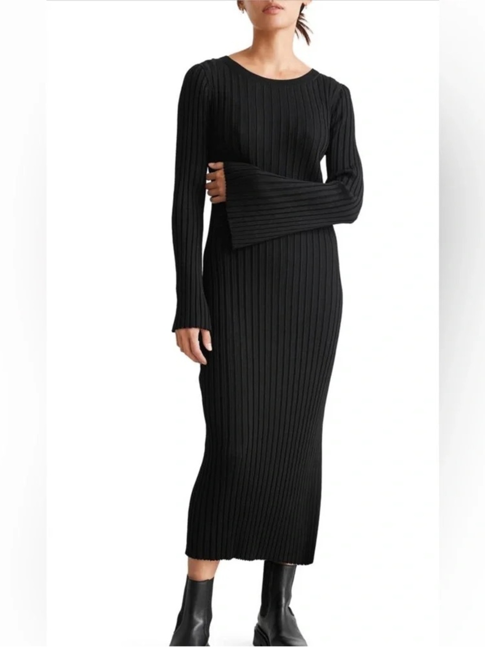 & Other Stories Ribbed Maxi Dress